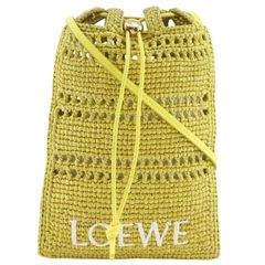 LOEWE】テリークロス ドローストリング ポーチ ミディアム 巾着
