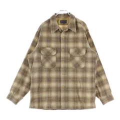 PENDLETON (ペンドルトン) 70s Ombre Check Board Shirt オンブレチェック 総柄 長袖シャツ ブラウンのサムネイル