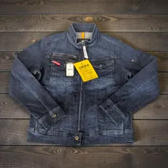 【Mサイズ】BURTLE バートル 531 ジャケット ストレッチデニム　長袖ジャケット メンズ オールシーズン ストレッチ ワーク ブルゾン 作業服 作業着 45インディゴ   【アウトレット品】のサムネイル