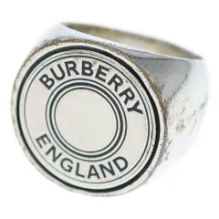 BURBERRY (バーバリー) ラウンドロゴ シグネット リング 56 シルバーのサムネイル