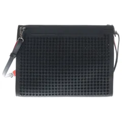 CHRISTIAN LOUBOUTIN (クリスチャンルブタン) スカイポーチ スタッズ カーフレザー ショルダーバッグ ブラックのサムネイル