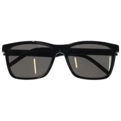 SAINT LAURENT PARIS (サンローランパリ) サイドロゴ スクエアフレーム サングラス アイウェア ブラック SL318/Fのサムネイル