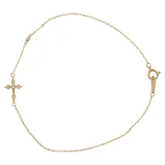 Loree Rodkin (ローリーロドキン) PETITE GOTHIC CROSS BRACELET プチゴシッククロスブレスレット K18 ゴールド 01PLB001-004のサムネイル