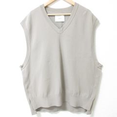 美品 stein シュタイン Separated Knit Vest ストレッチ Vネック 