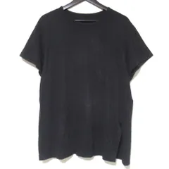 良品 Yohji Yamamoto ヨウジヤマモト プリント スリットヘム 半袖 Tシャツ 2サイズ ブラック レディース 古着 中古 USEDのサムネイル