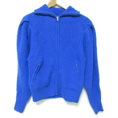 良品 21AW ISABEL MARANT イザベルマラン ABBY ジップアップ ニットジャケット カーディガン サイズ36 ブルー レディース 古着 中古 USEDのサムネイル