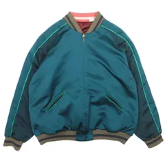 美品 LEVI'S MADE & CRAFTED リーバイス 22aw スーベニアジャケット リバーシブル ブルゾン MA-1 アウター XL グリーン メンズ 古着 中古 USED