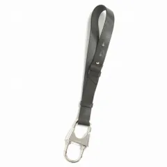 美品 PRADA プラダ カウレザー キーホルダー キーストラップ カラビナ アクセサリー 2PP118 カーキ メンズ レディース 古着 中古 USED