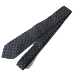 未使用 GUCCI グッチ インターロッキング 総柄 ネクタイ ブラックGG柄