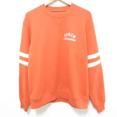 未使用 COACH コーチ ヴァーシティ クルーネック トレーナー スウェット CN096 サイズS オレンジ メンズ 古着 中古 USEDのサムネイル