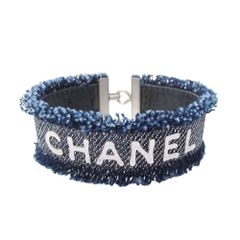 CHANEL シャネル デニム レザー バングル ブレスレット - メルカリ