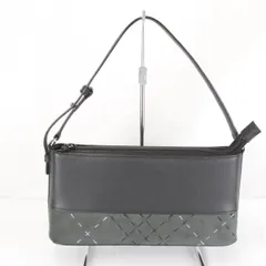 【価格改定】『USED』BURBERRY LONDON【バーバリーロンドン】 ステッチ ショルダーバッグ レザー/スウェード 380g レディース ブラック/グレー ブランドのサムネイル