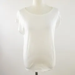 ティアラ Tiara カットソー フレンチスリーブ バックリボン 白 *T266のサムネイル
