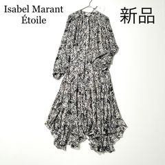 ISABEL MARANT シルクワンピース 総柄 36 N3618 - メルカリ