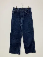UNIQLO JEANS ユニクロジーンズ デニムパンツ 26 ネイビー フルレングス 無地 スタンダード ストレート レギュラー リジッド・ワンウォッシュ レディース
