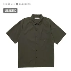 【新品】AXESQUIN ELEMENTS アクシーズクインエレメンツ 軽くて涼しい半袖シャツ 21102 クロミドリのサムネイル