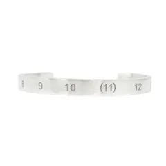 新品同様 Maison Margiela メゾンマルジェラ 新品仕上げ済 ナンバリング カフ ブレスレット バングル アクセサリー SV925 シルバー メンズ レディース 古着 中古 USEDのサムネイル