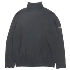 美品 TATRAS タトラス 23aw BRUNICO ブルニコ タートルネック ニット セーター 長袖 ロゴパッチ 04 黒 ブラック メンズ 古着 中古 USED