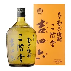 焼酎 麦焼酎 二階堂 吉四六 瓶 25度 720ml  バラ 1本販売 大分県 二階堂酒造 むぎ焼酎 きっちょむ 業務用 熟成 長Sのサムネイル