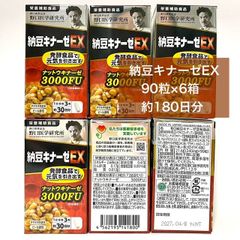納豆キナーゼ 約30日分240mg×90粒 6箱セット - メルカリ