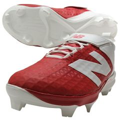 New Balance 野球用ポイントスパイク レッド ホワイト26.5cm - メルカリ