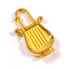エルメス シルバーカデナ ハープモチーフ 1996年限定チャーム 箱付き