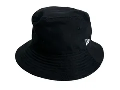 NEW ERA ニューエラ バケットハット 帽子 ロゴ ワンポイント 黒 ブラック MEDIUM/LARGE