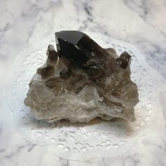 大型2.5kg スモーキークォーツ 原石 クラスター 鉱物標本 天然石