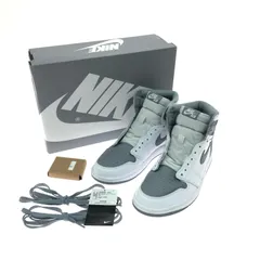 NIKE ナイキ メンズ スニーカー エアジョーダン1 レトロ 28cm ホワイト×グレー