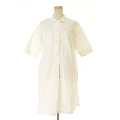 【MARGARETHOWELLMHL】595-6156505 2ポケットコットン五分袖ワンピースのサムネイル