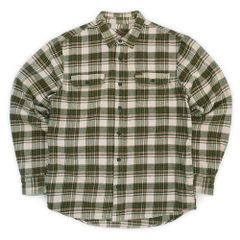 ↓RATS コットン チェックシャツ WHITE×GREEN M 日本製 未使用 - メルカリ