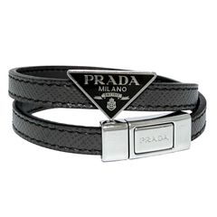 3/31まで限定値下げ［新品］PRADA レザー首輪 大型犬用 黒 スタッズ