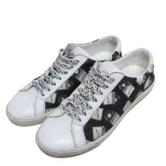 Saint Laurent Paris サンローランパリ キャンバススニーカー サイズ39 1/2 25.0cm相当 ブラック ホワイト レディース 古着 中古 USEDのサムネイル