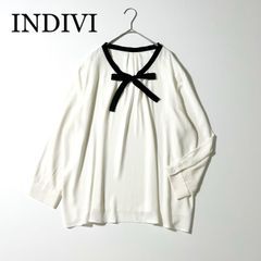 INDIVI 長袖 ブラウス オフホワイト 13号 | Mercari