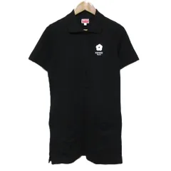 良品 KENZO ケンゾー Boke 2.0 エンブロイド ミニ ポロドレス 半袖 ワンピース XS ブラック レディース 古着 中古 USEDのサムネイル