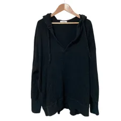 美品 CLANE クラネ ヘビー リブ フーディ 13105-1172 サイズ1 ブラック レディース 古着 中古 USEDのサムネイル