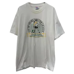 90s メキシコ製 Hanes 半袖 プリントTシャツ XL ホワイト ヘインズ プルオーバー 90年代 ビッグプリント サッカー 夏物 a805-6246のサムネイル