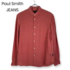 Paul Smith JEANS 長袖シャツ リネン ドット柄 サーモンピンクのサムネイル