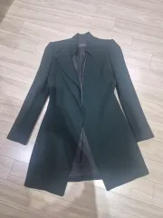 LYNN 린 ウール ロング コート DARK GREENのサムネイル