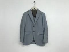 美品本物スーツセレクトSUITSELECTウールテーラードジャケット長袖サーフアメカジスケーターストリートミリタリービジネススーツパーティーモードドレスゴルフスポーツメンズグレー165S