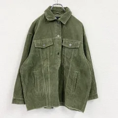 ZARA　ザラ　コーデュロイシャツジャケット　4つポケット　カーキグリーン　XSサイズ　古着