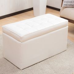 トランク型　スツール　ベンチ　収納　ソファ　アイボリー　アンティーク トランク型 スツール ベンチ 収納 ソファ アイボリー アンティーク