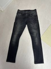 Roen ロエン　ブラックデニム　ジーンズ　34 Ｌ　スプレー加工 Roen ロエン ジーンズ デニム スプレーコーティング 33 炭黒 - メルカリ