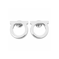 【ギフト対応可】フェラガモ FERRAGAMO ピアス Gancini earrings silver ガンチーニ シルバー メンズ レディース シンプル アクセサリー ジュエリー 人気 ブランド おしゃれ 誕生日 記念 プレゼント ギフト 送料無料のサムネイル