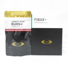 (2種セット) RIZAP ライザップ BURN+ バーン プラス 155粒 & FIBAX + ファイバックス プラス 30本 セット 正規品のサムネイル