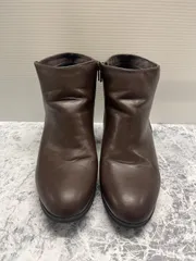 送料無料！！coen　コーエン　レディースブーツ　ショートブーツ　内側ファスナーローヒールブーツ　ブラウンカラー　size Ｍ　　#80520MO188のサムネイル