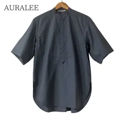AURALEE WASHED FINX TWILL HALF SLEEVED P/O SHIRTS オーラリー 半袖 プルオーバーシャツ 1 日本製のサムネイル