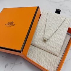 ⭐️美品⭐️ エルメス ミニポップH ネックレス シルバー マロン 