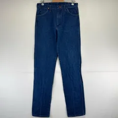 古着 ラングラー Wrangler デニム パンツ デニムパンツ ジーパン ロング丈 ブルーデニム ジーンズ 35×38  ブルー系 メンズ