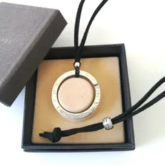 ブルガリ　BVLGARI　ネックレス　コード　キーリング　シルバー　413